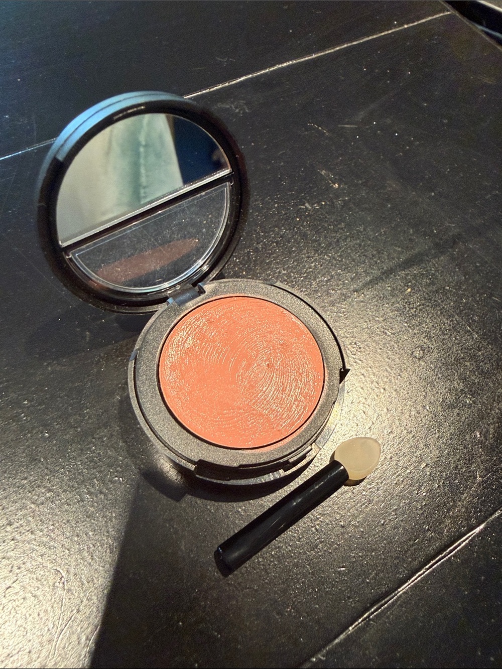 Cream Blush Compact — Warm Peach Coral Shade